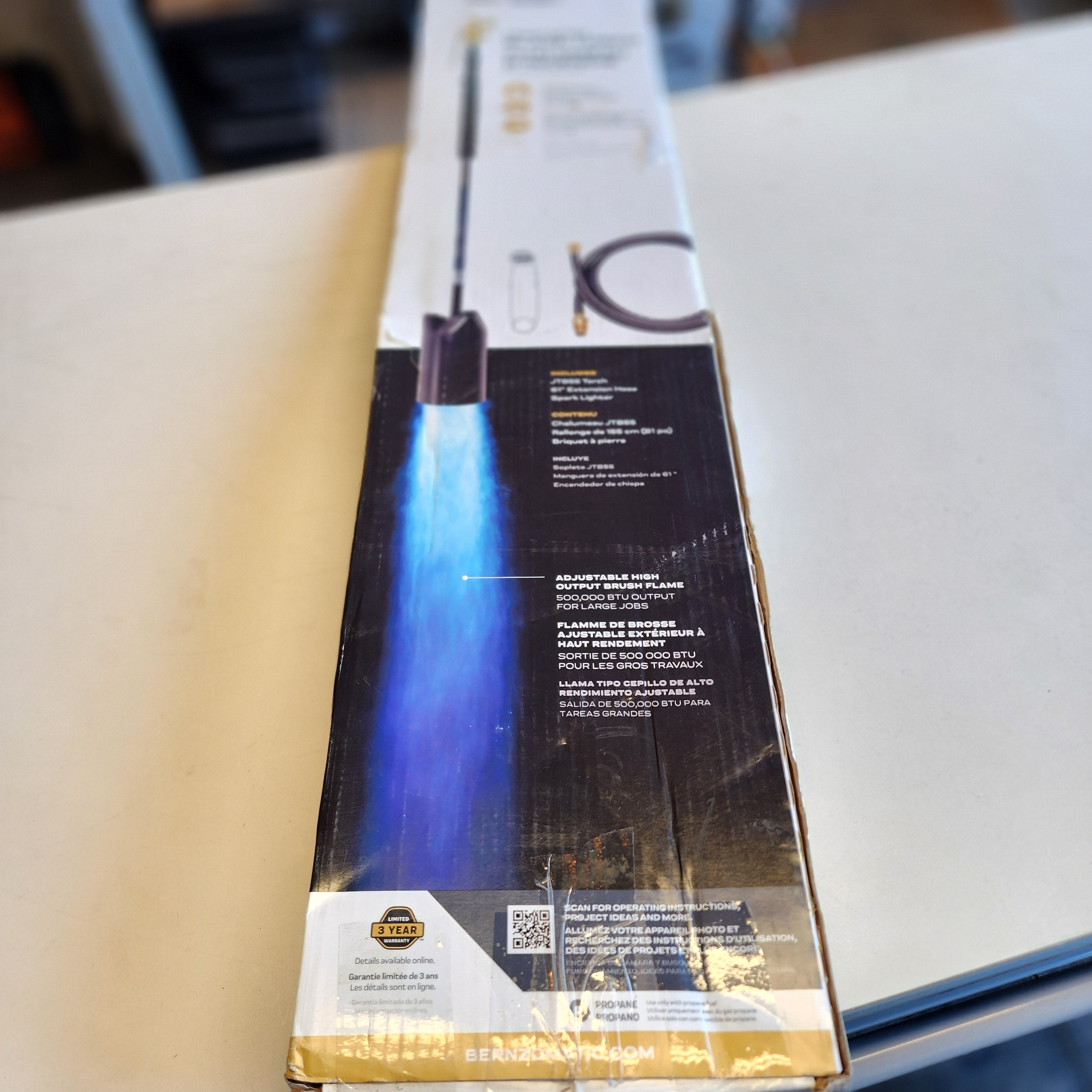 Firestarter Blaze Torch Compatible with 20 lb. Propane Tank with Adjustable Wide Brush Flame and Spark Lighter (MT5500-2) Firestarter Blaze Torch Compatible with 20 lb. Propane Tank with Adjustable Wide Brush Flame and Spark Lighter (MT5500-2)